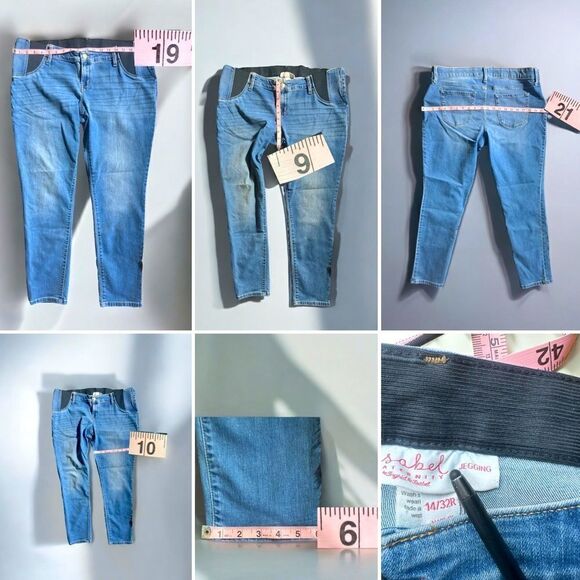 Isabel Maternity Jeans l Side Panel l 14/32R l EUC - Picture 9 of 13